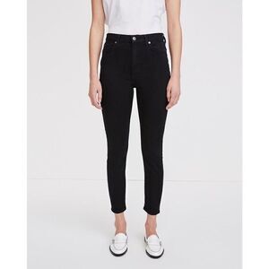 7 For All Mankind B(air) High Waist Ankle Skinny In Black Size 28